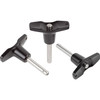 Kipp Ball Lock Pins, w/T-Grip, Self-Locking, D1=5 mm, L=10 mm, L1=15.9 mm, Stainless Steel, (Qty:1), K0793.204605010