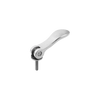 Kipp Cam Lever, Adjustable, External Thread, Washer, Size 2, M10X30, A=96 mm, B=33.3 mm, Stainless Steel, Electropolished, (Qty:1), K0647.2541010X30