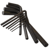 7 Key 4" Fold Up (Torx) T10-T40 Hex Key Sets Alloy 8650 (USA) (6/Pkg.)