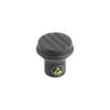 Kipp Mushroom Knob, Anti-Static, Size 1, Internal Thread, D=M5, D1=21 mm, Thermoplastic, Black (Qty:10), K0251.110524