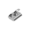 Kipp Slot Nuts, Twist-In, w/Spring, Type B, D=M4, B=14 mm, L=19 mm, Steel, (Qty:10), K1027.1004