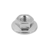 Kipp Hexagon Nut w/Flange, Type B, D=M8, D1=21 mm, Steel, (Qty:10), K1030.08