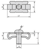 Kipp Connecting Sets, Central, Type I, D=M6, Steel, Electro Zinc-Plated, (Qty:10), K1031.06