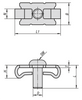 Kipp Connecting Sets, Central, Type I, D=M8, Steel, Electro Zinc-Plated, (Qty:10), K1031.08