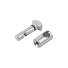 Kipp Connecting Sets, Central, Type B, Version 90 degrees, L=45.5 mm, Steel, Zinc-Plated, (Qty:10), K1034.1090