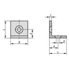 Kipp Angles, Type I, M30X30, Steel, Black Powder Coat (Qty:10), K1043.061