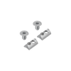 Kipp Fastening Set, Type I, Slot Key w/Step, D=M8, Steel, Electro Zinc-Plated,(Qty:10), K1044.08