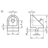 Kipp Clamping Angle, Form A, Type I, L=27 mm, B=24 mm, Die-Cast Zinc, (Qty:1), K1049.06