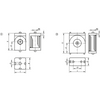 Kipp Joint w/o Clamping Levers, Type I, Form A, 40X40 mm, Die-Cast Zinc, (Qty:1), K1051.084040