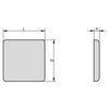 Kipp End Cap, Type B, 90X90X4 mm, Polyamide, (Qty:10), K1053.10909021