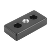 Kipp Foot Plates, Type I, D=M8, 30X60X12 mm, Die-Cast Zinc, Black Powder-Coat, (Qty:1), K1057.0630601081