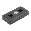 Kipp Foot Plates, Type I, D=M8, 60X60X12 mm, Die-Cast Zinc, Black Powder-Coat, (Qty:1), K1057.0660601081