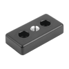 Kipp Foot Plates, Type B, D=M14, 90X90X16 mm, Die-Cast Zinc, Black Powder-Coat, (Qty:1), K1057.1090902141