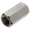 1/4"-28 NF Coupling Nuts, 18-8 Stainless Steel (100/Pkg.)