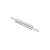 Kipp Telescopic Slide, Double T, Size 43, M8, 530X43X44 mm, Form A, w/Tapped Holes, Steel, Zinc-Plated, (Qty:1), K2018.1430530