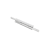Kipp Telescopic Slide, Double T, Size 43, M8, 610X43X44 mm, Form A, w/Tapped Holes, Steel, Zinc-Plated, (Qty:1), K2018.1430610