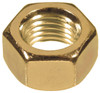 1-1/4"-12 Finished Hex Nuts, Brass (1/Pkg.)