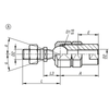 Kipp Axial Joints for Tractive Forces Adjustable, Lockable, Style A, M10, Steel, (Qty. 1), K1936.1610