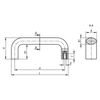 Kipp Pull Handle, Oval, Thermoplastic, L=168 mm, D=M8, (Qty. 1), K1087.15008