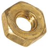 #12-28 NF Hex Machine Screw Nuts, Brass (100/Pkg.)