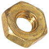 1/4"-28 NF Hex Machine Screw Nuts, Brass (250/Pkg.)