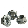M16-2.00 Hex Flange Nuts, Serrated, A2 Stainless Steel, DIN 6923 (300/Bulk Pkg.)