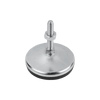 Kipp Leveling Foot, Style A, M30X100, D=120 mm, L=100 mm, Stainless Steel, (Qty. 1), K0739.1212030X100