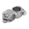 Kipp Tube Clamps for Round Tube, 4-Way Flat, Style B, A=40.17 mm, B=40.17 mm, Stainless Steel, (Qty. 1), K0472.14040