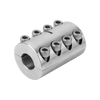 Kipp Rigid Couplings, Two Piece, L=124 mm, Stainless Steel, (Qty. 1), K2065.2500