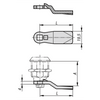 Kipp Tongue for Quarter Turn Lock, L=45 mm, Zinc Plated Steel, (Qty:10), K1114.145X040