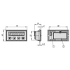 Kipp Position Indicator Quasi-Absolute, Mains-Independent, 76X40 mm, Indicator Accuracy, LCD Display, Small Design, Housing-Plastic, (Qty:1), K1905.01