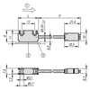 Kipp Magnetic Sensor, Passive Sensors, 26.7X15 mm, P=2000 mm,  Aluminum, Miniature Design,  (Qty:1), K1959.02000