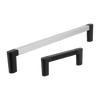 Kipp Pull Handles, Aluminum w/Plastic Grip Legs, L=255.5 mm, Style B, Polyamide, Black, (Qty. 1), K1128.235101