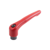 Kipp Adjustable Handles, Steel w/Internal Thread, Threaded Insert, Size 5, 1/2-13, Black Oxidized, Steel, (Qty:1), K0752.5A527