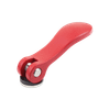 Kipp Cam Lever, Internal Thread, Plastic Thrush Washer, Size 1, D=10-32, A=70.4 mm, B=21.5 mm, Aluminum, Red, Powder Coat (Qty:1), K2120.15114A1