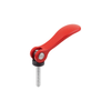 Kipp 10-24X30 Cam Lever, Adjustable, External Thread, Steel, Aluminum Handle, Size 0 (Qty. 1), K2125.05014A0X30