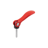 Kipp 5/16-18X40 Cam Lever, Adjustable, External Thread, Steel, Aluminum Handle, Size 1 (Qty. 1), K2125.25014A3X40