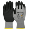 MaxiFlex EliteAnti-Static Seamless Knit Nylon Glove with Nitrile Coated MicroFoam Grip on Palm & Fingers - Touchscreen -Gray, Medium, (12 Pair) ,  #34-774B/M