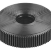 Kipp Knurled Knob for Hex Bolt, Style A,  D1=25 mm, Thermoplastic, (Qty. 10), K1138.01060