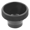 Kipp Knurled Knob for Hex Bolt, Style B,  D1=17 mm, Thermoplastic, (Qty. 10), K1138.11040