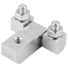 Kipp Square Hinge Long Version w/Fastening Nut, B =51 mm, A=50 mm, A1=29 mm, A2=14 mm, Steel, (Qty. 1), K1143.0829035