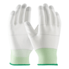 CleanTeam Seamless Knit Nylon Clean Environment Glove with Polyurethane Coated Smooth Grip on Palm & Fingers -White, Large, (12 Pair), #40-C125/L