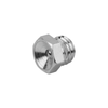 Kipp Flush Type Grease Nipples, DIN 3405, M10X1 mm, Style A, Hexagon, Straight, Steel (Qty. 10),K1134.1110100