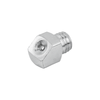 Kipp Flush Type Grease Nipples, 45 degree, DIN 3405, M8X1.25 mm, Style B, Square, Steel (Qty. 10), K1134.1208125