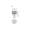 Kipp Round Frame Bullseye Level, w/Grub Screw, Form B, D1=30 mm, Nickel-Plated Brass, (Qty. 1), K1155.2301530