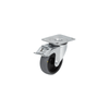 Kipp Swivel Caster w/Stop-Fix Locking System, Electrically Conductive, D=100 mm, Thermoplastic, Steel, (Qty. 1), K1761.11100322