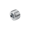 Kipp Screw Plugs w/Hexagon Socket, w/o Vent, Tapered Thread, R1 1/4, DIN 906, Electro Zinc-Plated Steel, (Qty. 1), K1129.10114