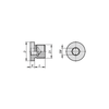 Kipp Screw Plugs w/Collar and Hexagon Socket, G3/8, DIN 908, Electro Zinc-Plated Steel, (Qty. 10), K1130.10038