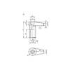 Kipp Hook Clamp W/ Long Hook, Style D, H=52.5 mm, Tempered Carbon Steel, (Qty. 1), K0012.508
