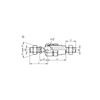 Kipp Axial Joints for Tractive Forces, Adjustable, M8, Style B, Steel, (Qty:1), K1936.21308